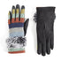 Fur Stripe Touchscren Gloves - Sunrise